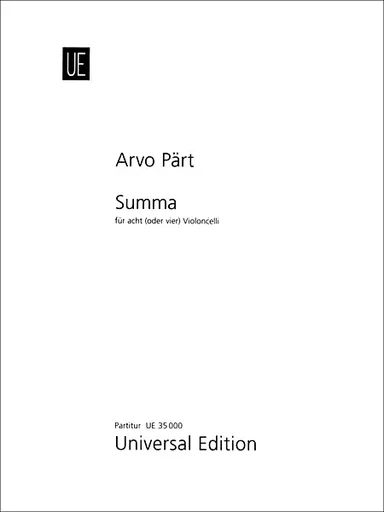 Part, A.: Summa (4 or 8 cellos, score only)