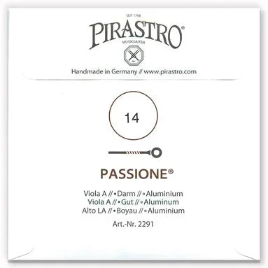 Passione Viola A String – Light Gauge – 14PM – Non-Removable Ball (Aluminum-Wound Gut)