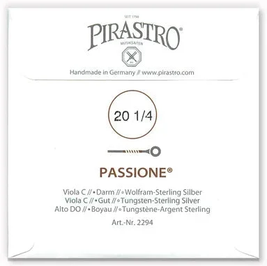 Passione Viola C String – Heavy Gauge – 20.25PM (Tungsten-Silver-Wound Gut)