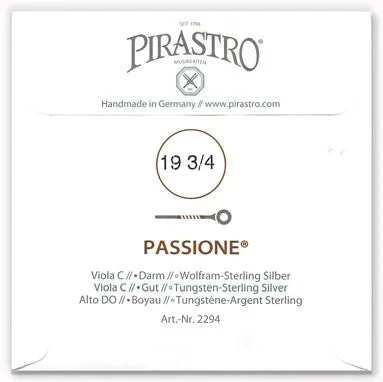 Passione Viola C String – Light Gauge – 19.75PM (Tungsten-Silver-Wound Gut)