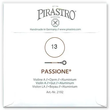 Passione Violin A String – Extra Light Gauge – 13PM (Aluminum-Wound Gut)