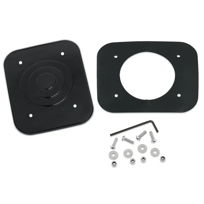 PDP Bass Drum Mount Hole Cover Plate, Black Chrome