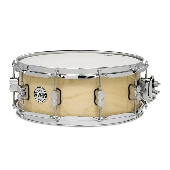 PDP Concept Series Maple Snare, 5.5×14, Natural Lacquer w/Chrome Hw