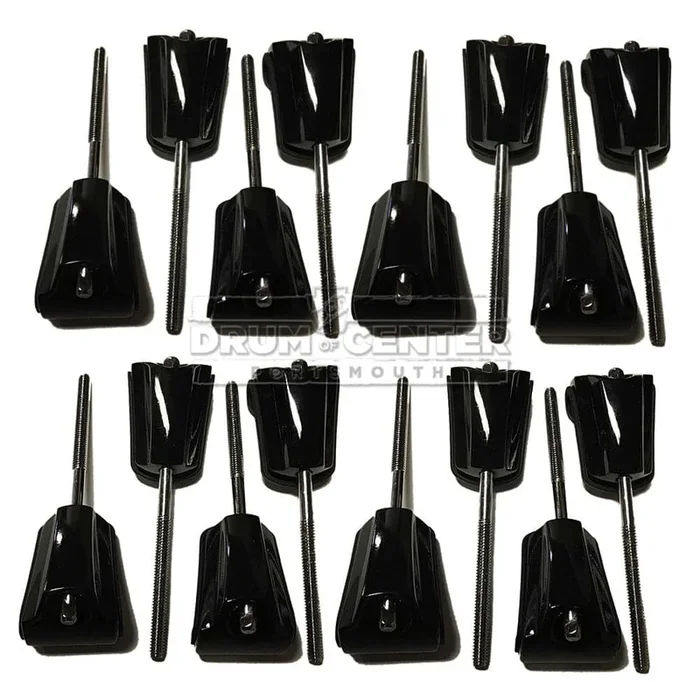 Pearl BDCWAV16/B Bass Drum Claw/Tension Rod Set of 16 Black
