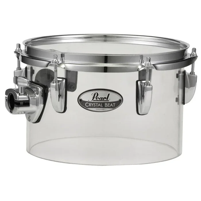 Pearl Crystal Beat 10″x6.5″ Single-Headed Tom Ultra Clear
