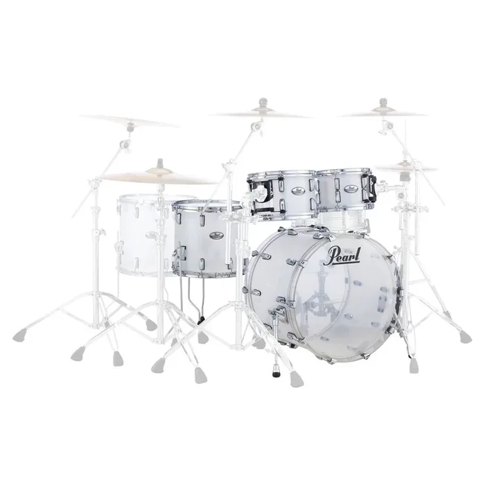 Pearl Crystal Beat 4-Piece Shell Pack – Frost Acrylic: 10″ 12″ 16″ 22″
