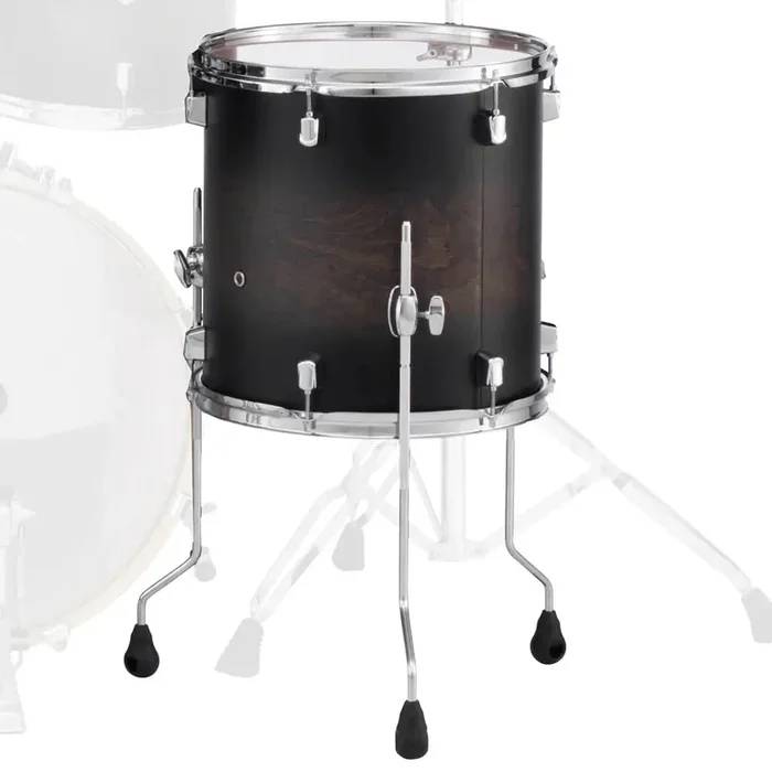 Pearl Decade Maple Floor Tom 14×14 Satin Black Burst