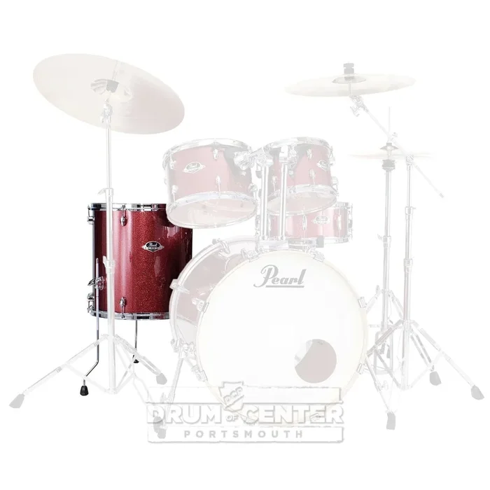 Pearl Export 16″x16″ Floor Tom Black Cherry Glitter
