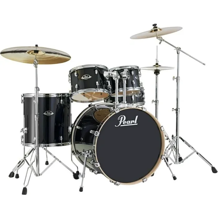 Pearl Export Lacquer Series 5pc Drum Set w/Hardware Black Smoke EXL725/C248