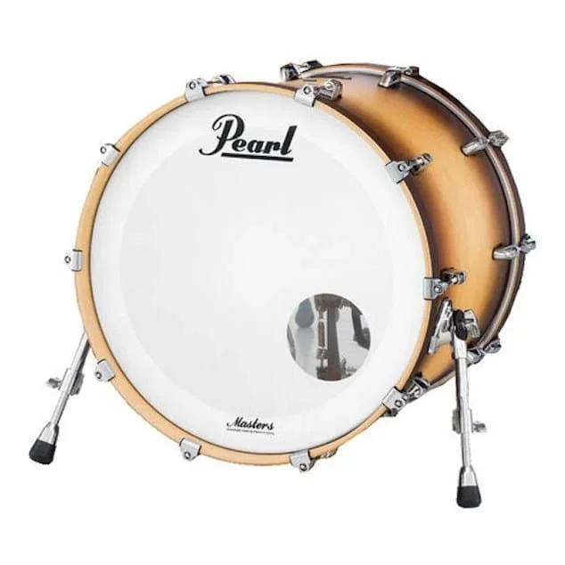 Pearl Masters Maple Complete 24″x18″ Bass Drum Satin Natural Burst