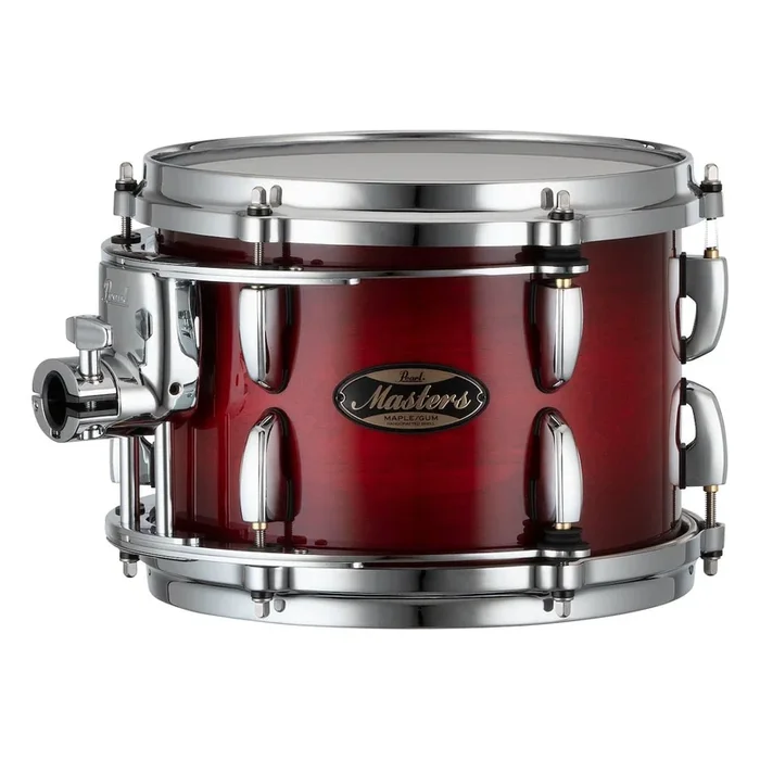 Pearl Masters Maple/Gum Tom 10×7 w/Standard R2 Mount Deep Redburst