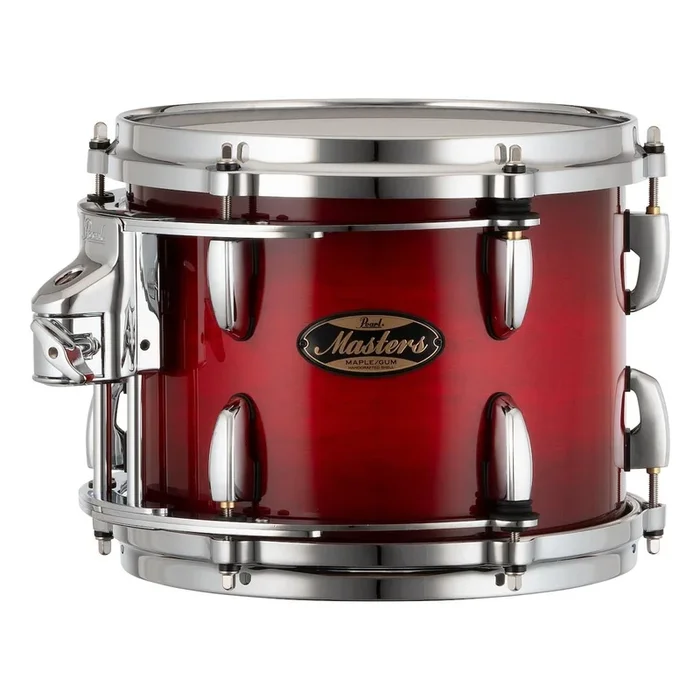 Pearl Masters Maple/Gum Tom 10×8 w/L-Bracket R2 Mount Deep Redburst