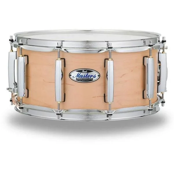 Pearl MCT1455S/C 14×5.5 Inch Masters Maple Complete Snare Drum – Satin Natural Finish