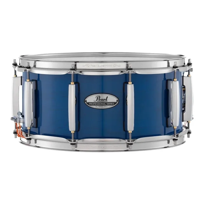 Pearl Professional Maple Snare Drum 14×6.5 Sheer Blue