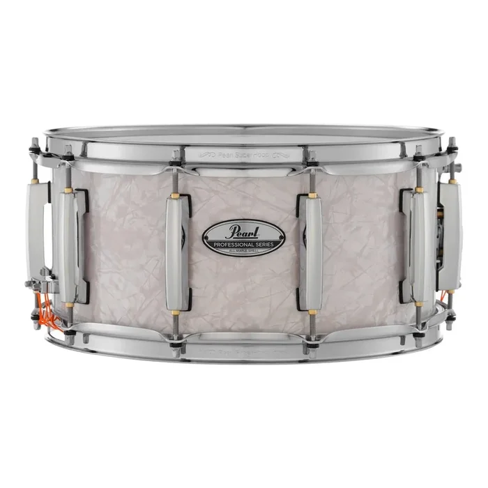 Pearl Professional Maple Snare Drum 14×6.5 White Marine Pearl