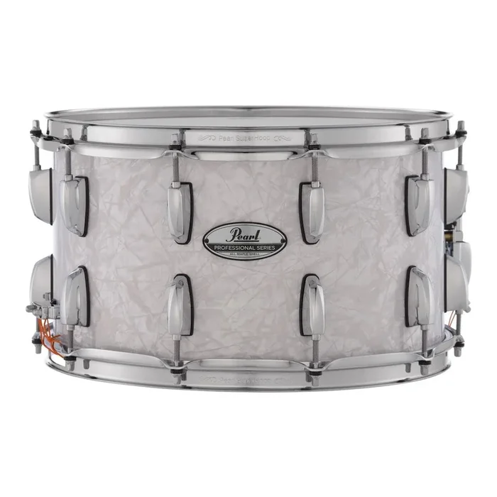 Pearl Professional Maple Snare Drum 14×8 White Marine Pearl