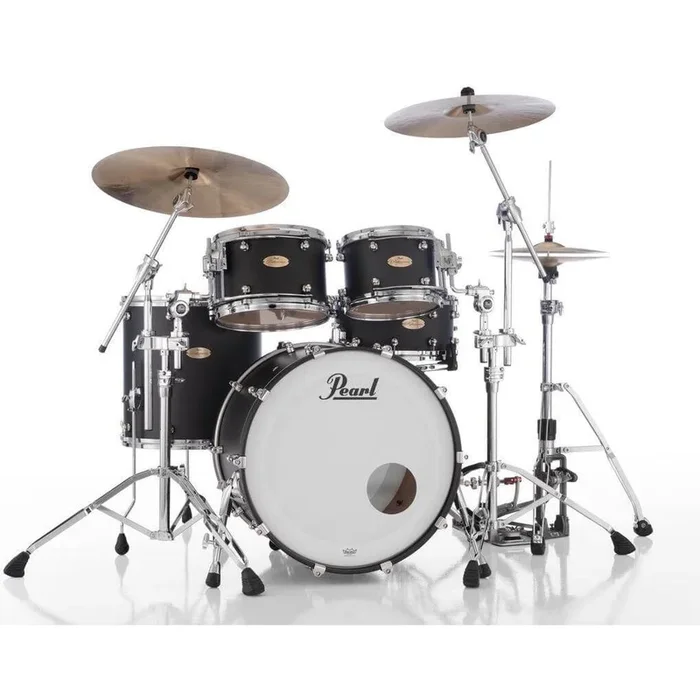 Pearl Reference One 4pc Drum Set w/22x18BD w/L-Bracket R2 Mounts Matte Black