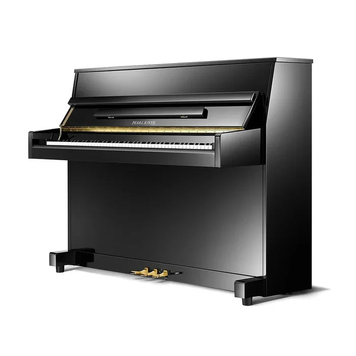 Pearl River QU2 UP109D Intelligent Silent Upright Piano – Polished Ebony