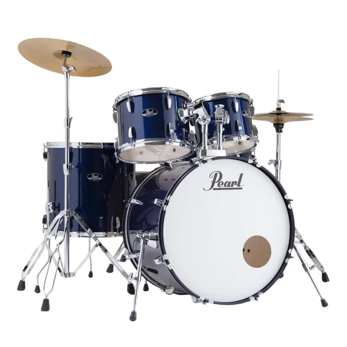 Pearl Roadshow 20″ 5pc Fusion Drum Kit with Hardware and Cymbals – Royal Blue Metallic
