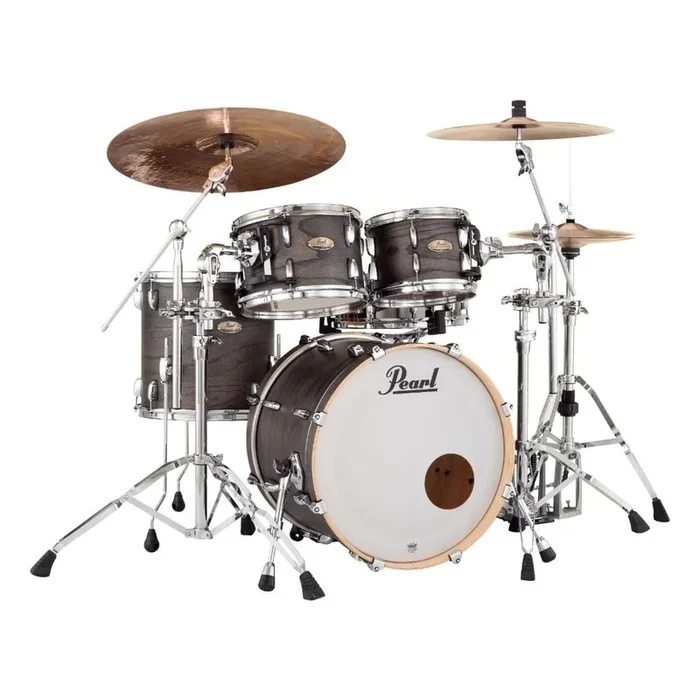 Pearl Session Studio Select 4pc Drum Set w/20″BD Black Satin Ash