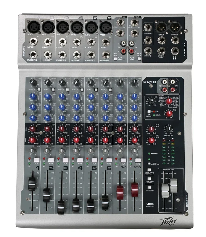 Peavey PV10 8- Channel Analog Mixer