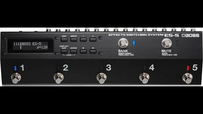 Pedal de conmutación de efectos Boss ES-5 para amplificador de guitarra