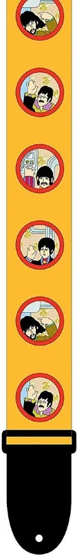 Perri’s Leathers LPCP-6108 The Beatles 2” Poly Strap – Yellow Submarine