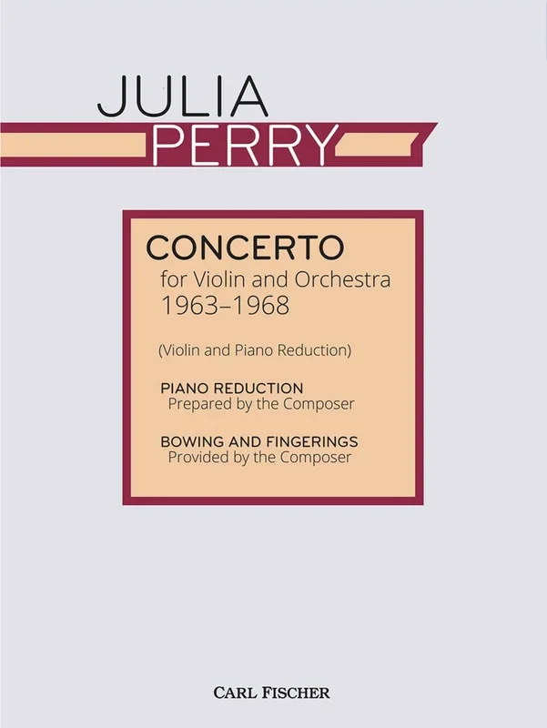 Perry: Concerto 1963-1968 (violin and piano) FISCHER