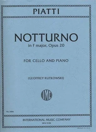 Piatti, Alfredo: Notturno in F major Op.20 (cello & piano)