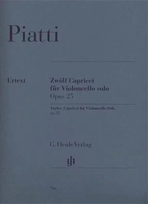 Piatti (Bellisario): 12 Capricci for Violoncello Solo, Op.25 – URTEXT (cello) Henle