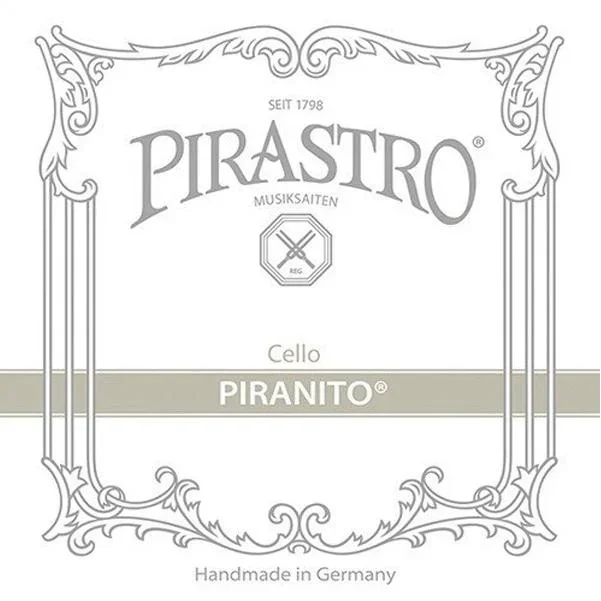 Pirastro 635200 Piranito – D Cello String – Steel/Chrome