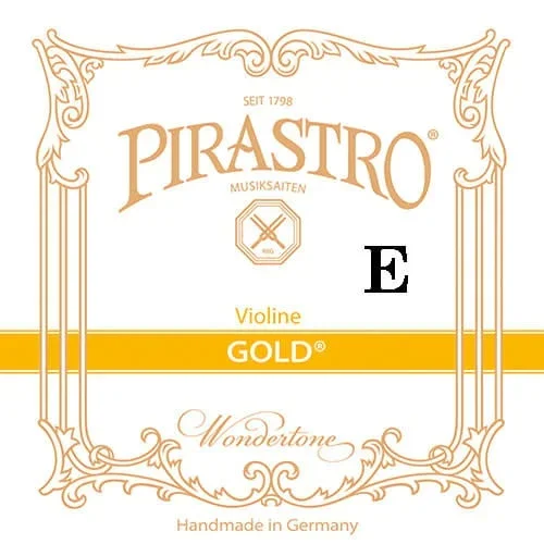 Pirastro GOLD violin E string, steel,
