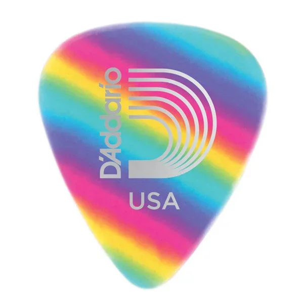 Planet Waves 1CRB2-10 Celluloid Standard Rainbow Light Guitar Picks