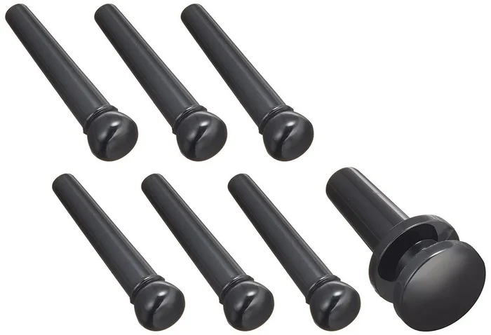 Planet Waves Bridge Pins with End Pin Set Black
