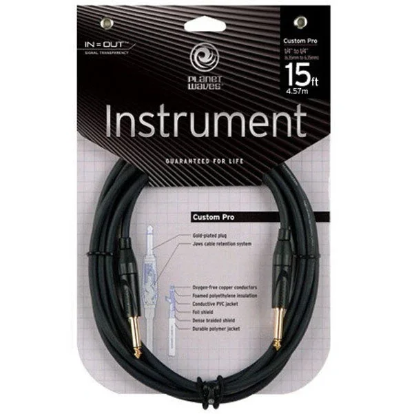 Planet Waves PW-CPG-15 15′ With 1/4inch Instrument Cable