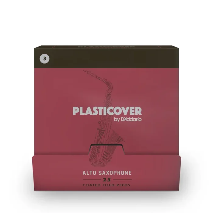 Plasticover by D’Addario Alto Saxophone Reeds Strength 3.0, 25-pack