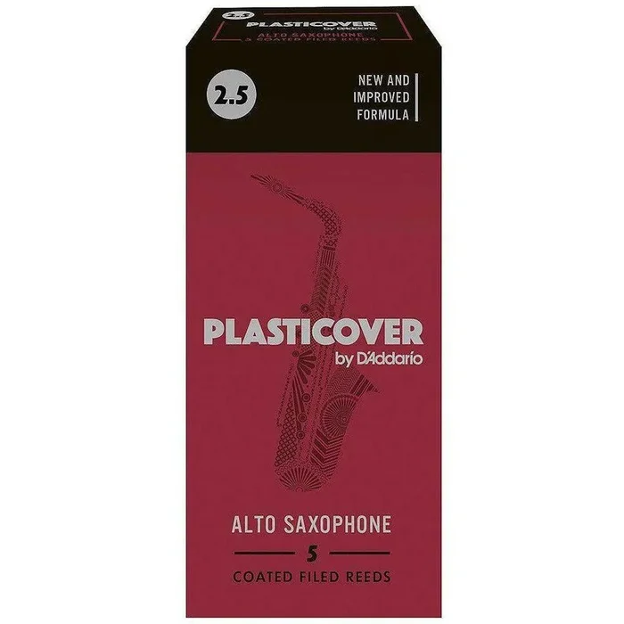 Plasticover Coated #2.5 Alto Saxophone Reeds 5-Pack