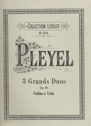 Pleyel, I.: 3 Grands Duos Op.69 (violin & viola)
