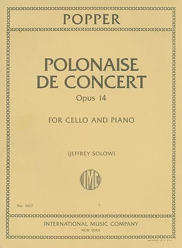 Popper (Solow): Polonaise de Concert, Op.14 (cello & piano)