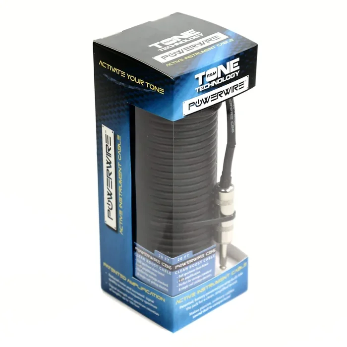 PowerWire CB6 Clean Boost Instrument Cable 20′ w/6db Gain