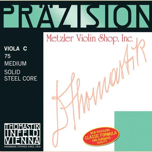 Prazision (Precision) steel viola C string, chrome wound, medium, by Thomastik-Infeld
