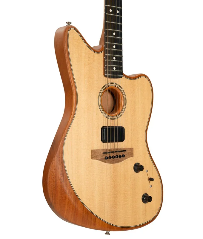 Pre-Owned Fender American Acoustasonic Jazzmaster – Natural, Ebony Fingerboard Acoustic-Electric Guitar | Used