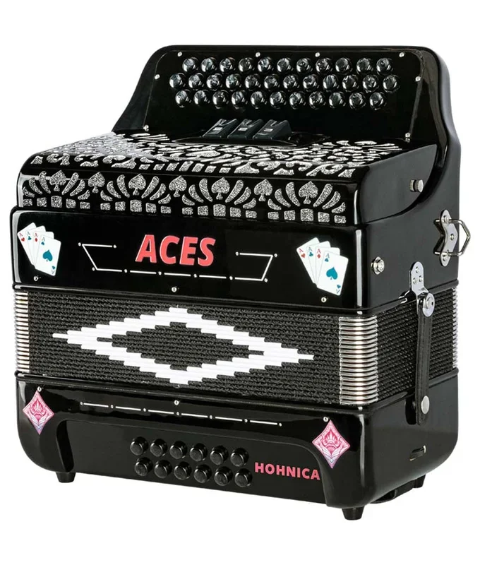 Pre-Owned Hohnica Aces II EAD 3 Register Accordion – Black | Used