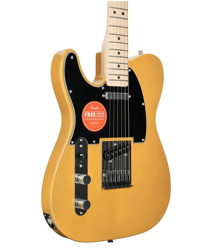 Pre-Owned Squier Affinity Series Telecaster Left-Handed, Maple Fingerboard, Black Pickguard Electric Guitar | Used