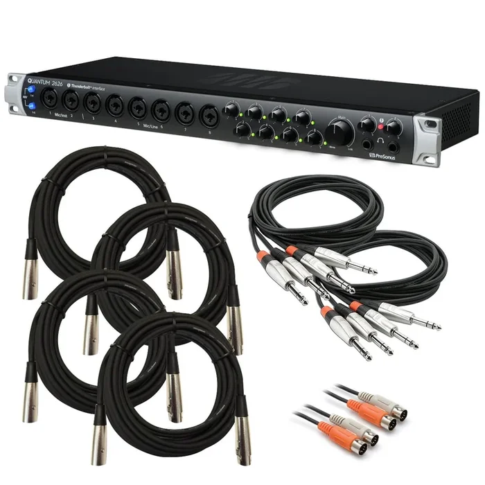 PreSonus Quantum 2626 Thunderbolt Audio Interface CABLE KIT