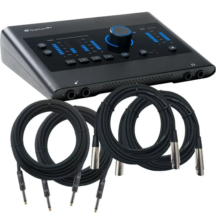 PreSonus Quantum ES 4 4in/4out USB-C Audio Interface CABLE KIT