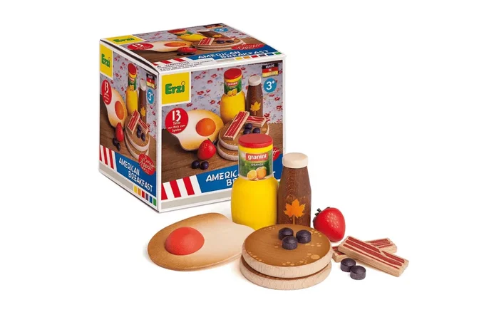Pretend Wooden Breakfast Food