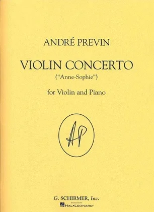 Previn, Andre: Violin Concerto ”Anne-Sophie” (violin & piano)