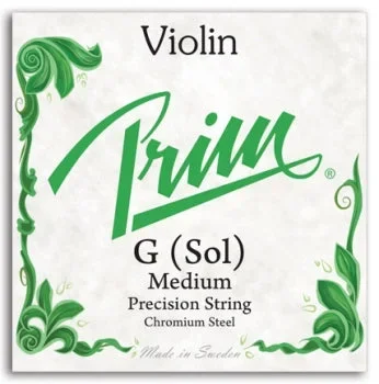 Prim Violin G String – 4/4 – Medium Gauge (Chrome-Wound Solid Steel)