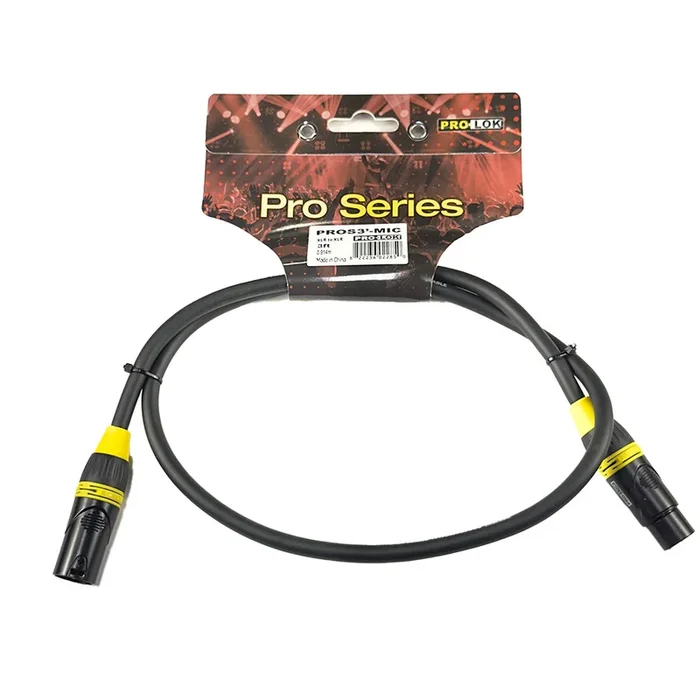 Pro-Lok Pro Series 3′ Mic Cable
